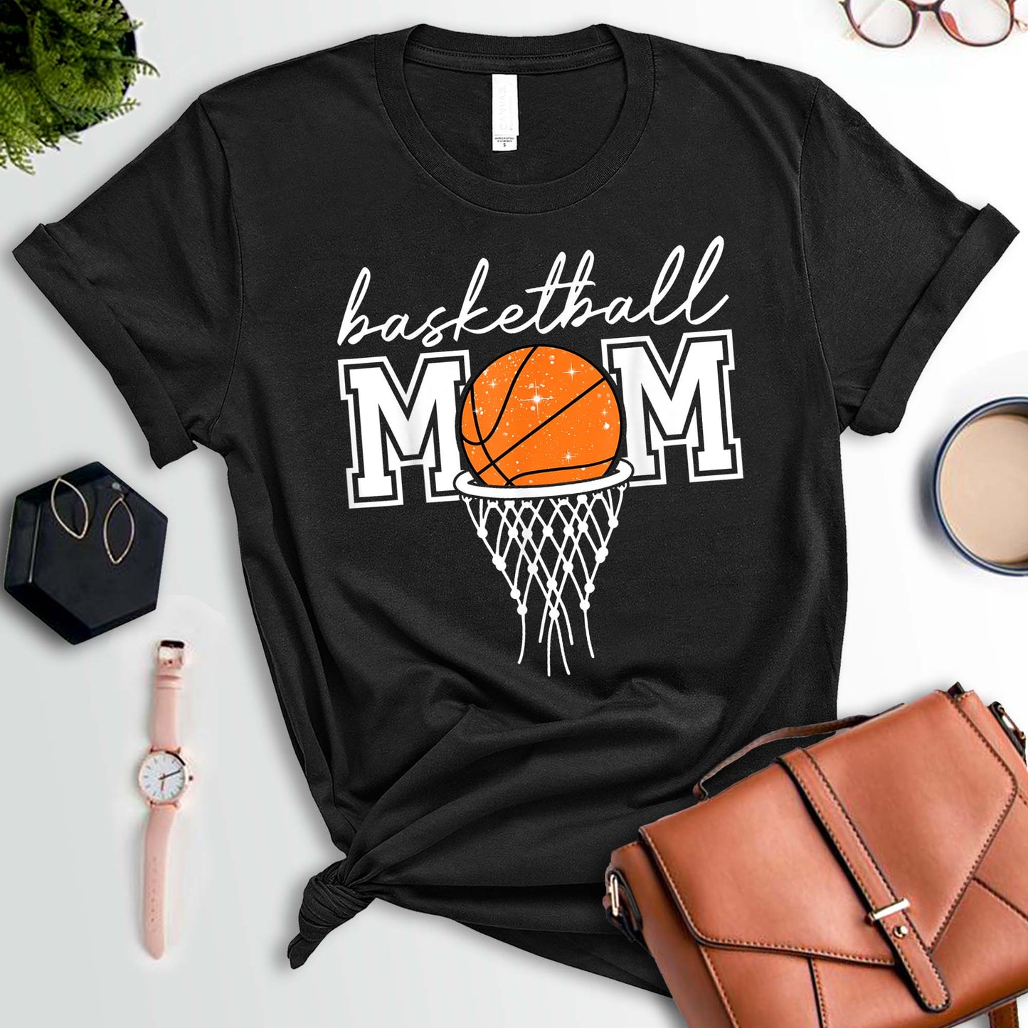 Basketball Mom Shirt Gift for Mom, Your Name Team, Game Day Shirt