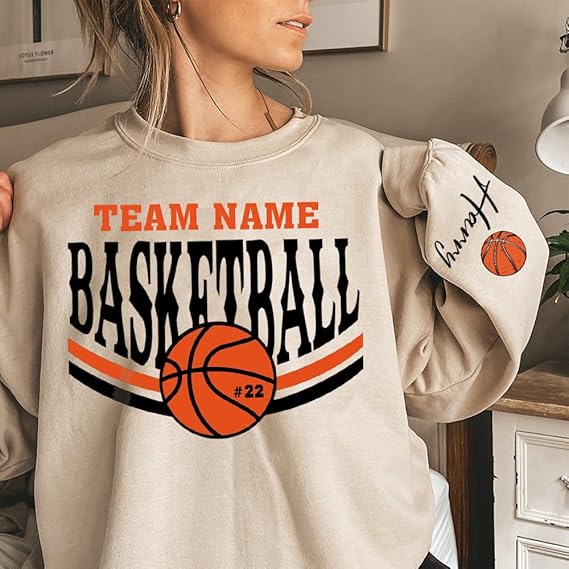 Basketball Mom Shirt Personalized Gift for Mom, Basketball Shirt Custom Your Name, Number, Game Day (Copy)