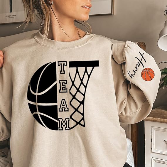 Basketball Mom Shirt Personalized Gift for Mom, Basketball Shirt Custom Your Name, Team Name, Game Day