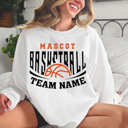 Basketball Mom Shirt Personalized Gift for Mom, Custom Your Name, Team Name, Game Day