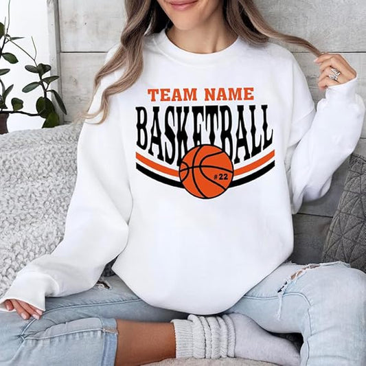 Basketball Mom Shirt Personalized Gift for Mom, Basketball Shirt Custom Your Name, Number, Game Day (Copy)